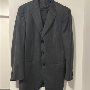 Ermenegildo Zegna Men’s Blazer Wool Silk Mohair Size 56L Flawed